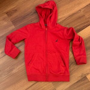 Nautica Bright Red Kids Hoodie